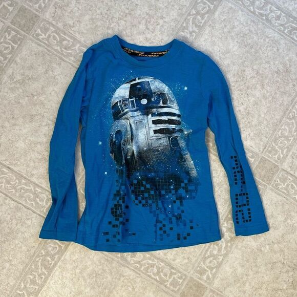 Boys Star Wars Long Sleeve Shirt Size 6 - Picture 1 of 3